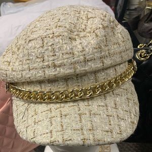 Wool NewsBoy Hat Cream
